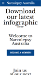 Mobile Screenshot of narcolepsysupportaustralia.com